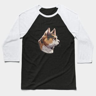 Tortoiseshell Torbie British Shorthair Side Portrait Baseball T-Shirt